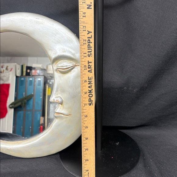 Elegant Silver Moon Wall Mirror - Picture 3 of 4